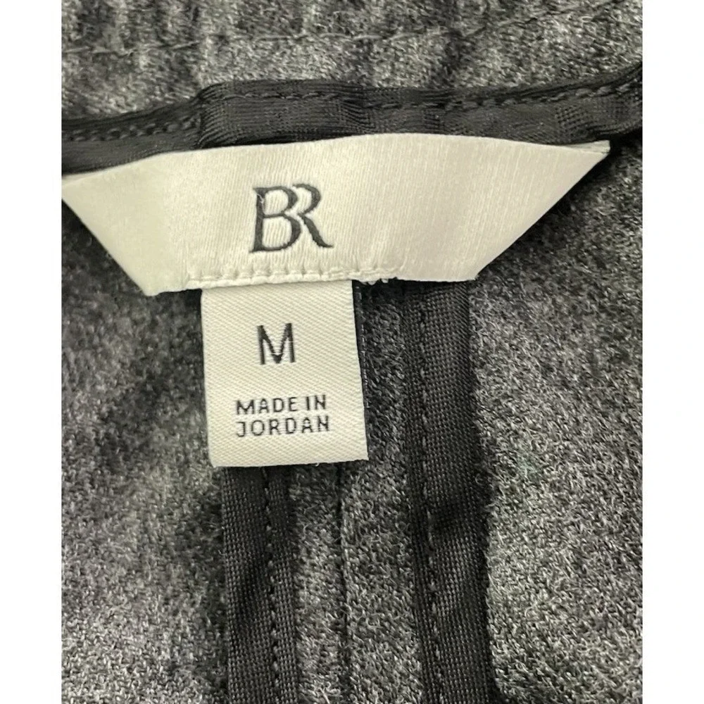 Banana Republic Pull On Wool Flannel Cargo‎ Charcoal Gray Pants Work Career M